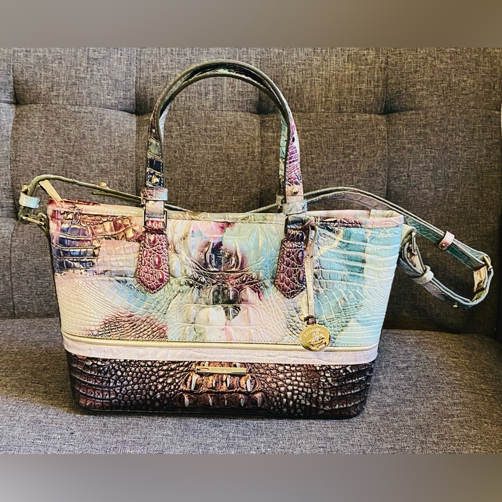 NWOT Brahmin Jasper Mini Asher Nirvana Handbag/Satchel/Crossbody Purse - Picture 4 of 16